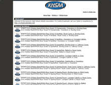 Tablet Screenshot of khsaa.ezstream.com