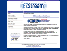 Tablet Screenshot of ezstream.com